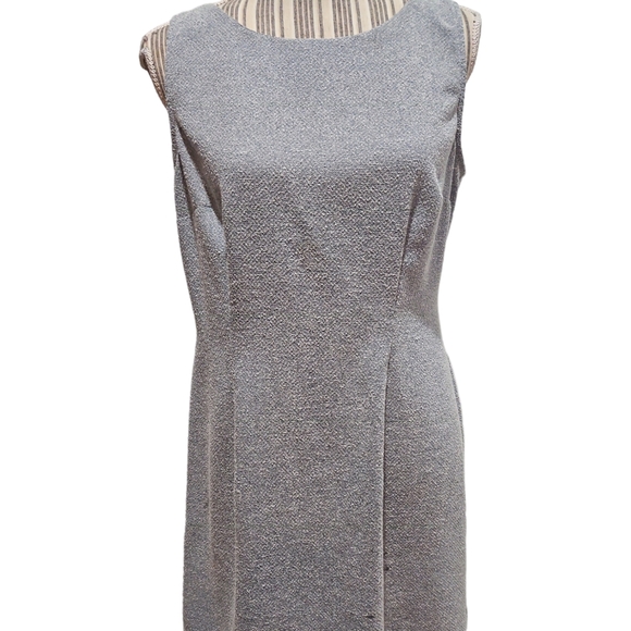 All that Jazz Women Dress and Jacket Career Suit Size 11/12 Blue White Texture - Picture 9 of 16